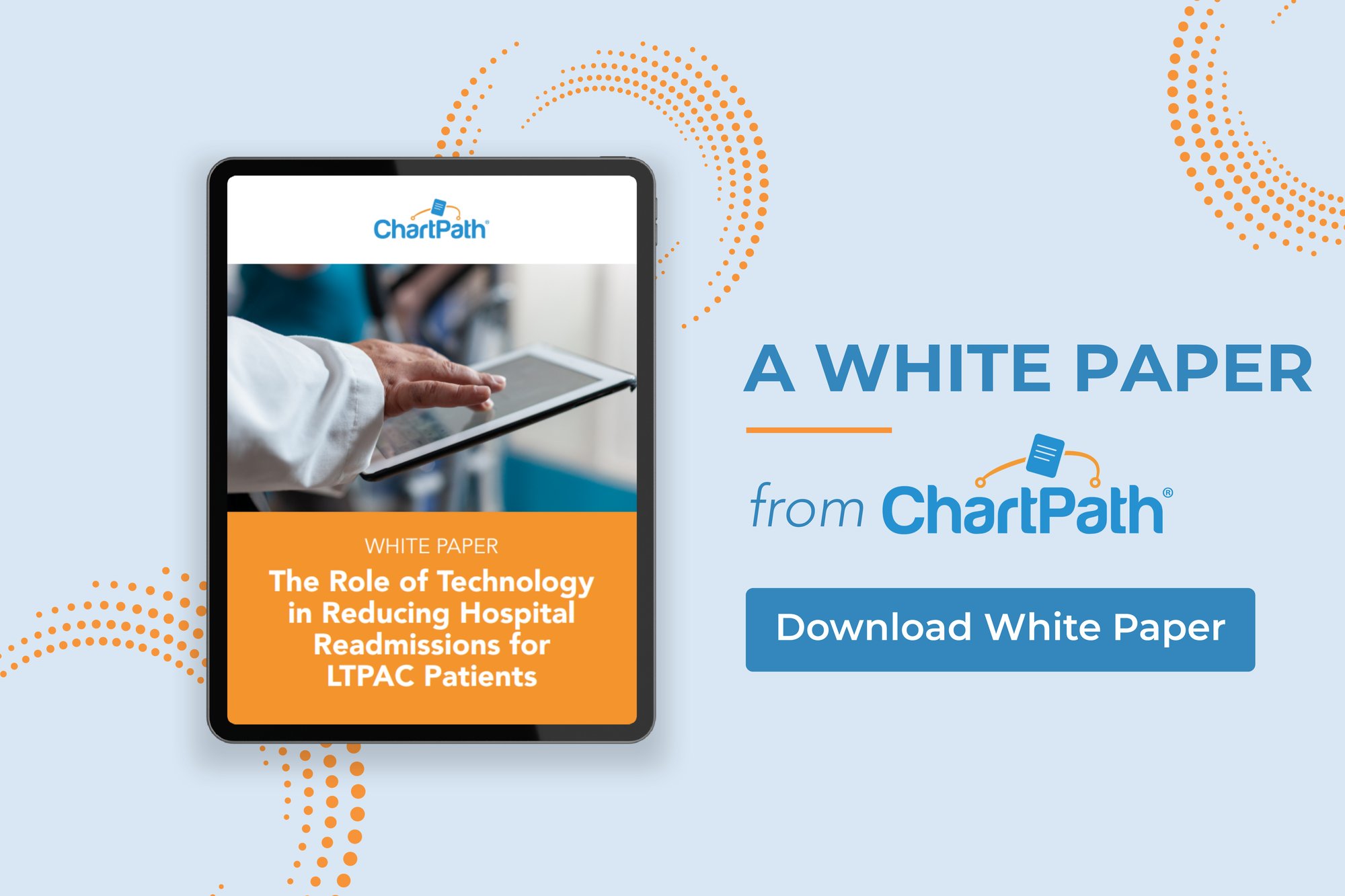 ChartPath - PCO - The Role of Technology in Reducing Hospital Readmissions for LTPAC Patients White Paper Web Tile