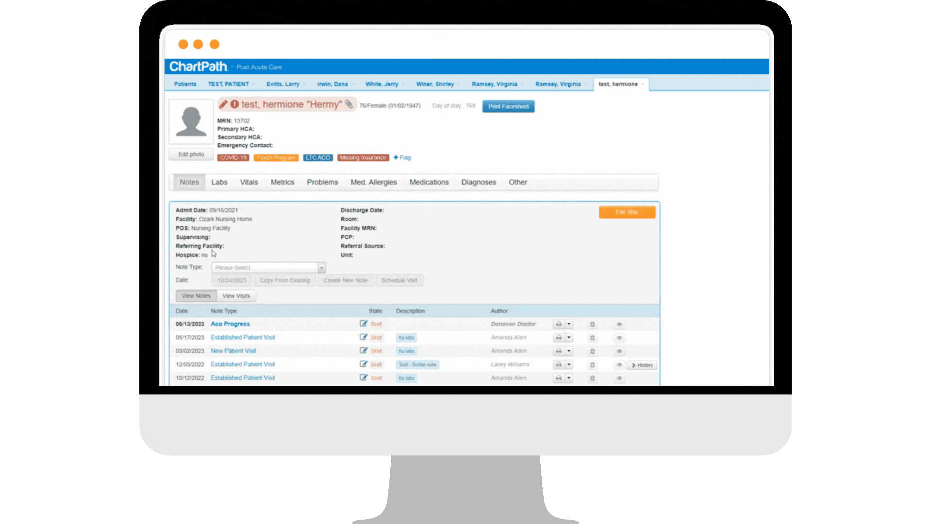 ChartPath Home Page GIF
